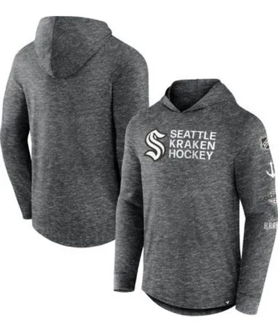 Fanatics Men's NHL Fanatics Seattle Kraken Stacked Long Sleeve Hoodie T-Shirt