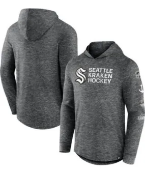 Fanatics Men's NHL Fanatics Seattle Kraken Stacked Long Sleeve Hoodie T-Shirt