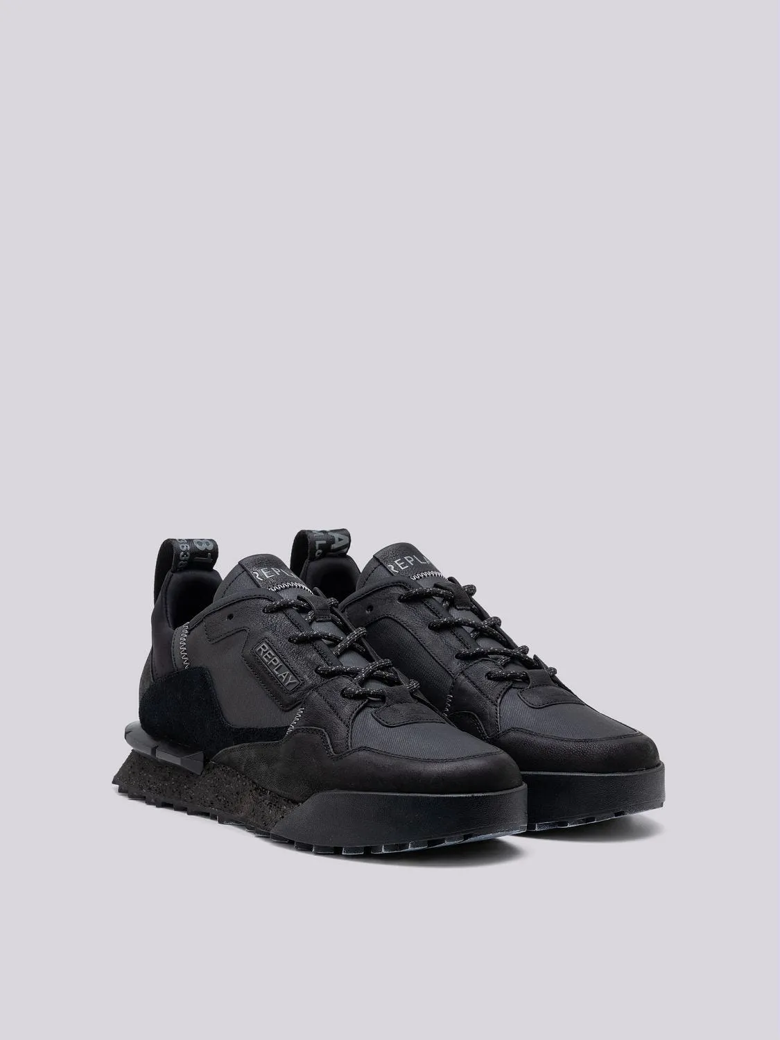 FIELD MELT LEATHER AND SUEDE SNEAKERS