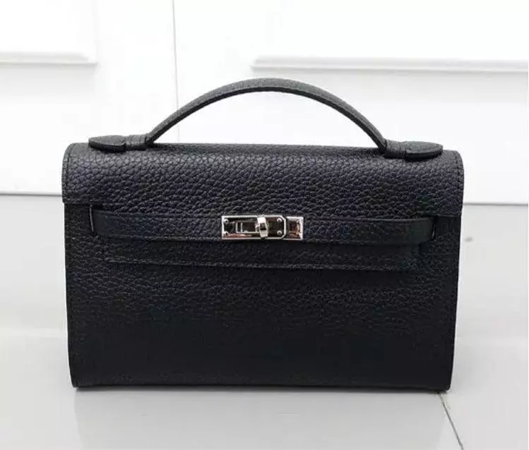 Genuine Leather Black 22 Mini Bag