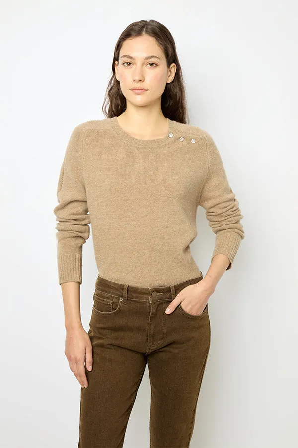 Gerard Darel JOLENE WOOL RHINESTONE SWEATER