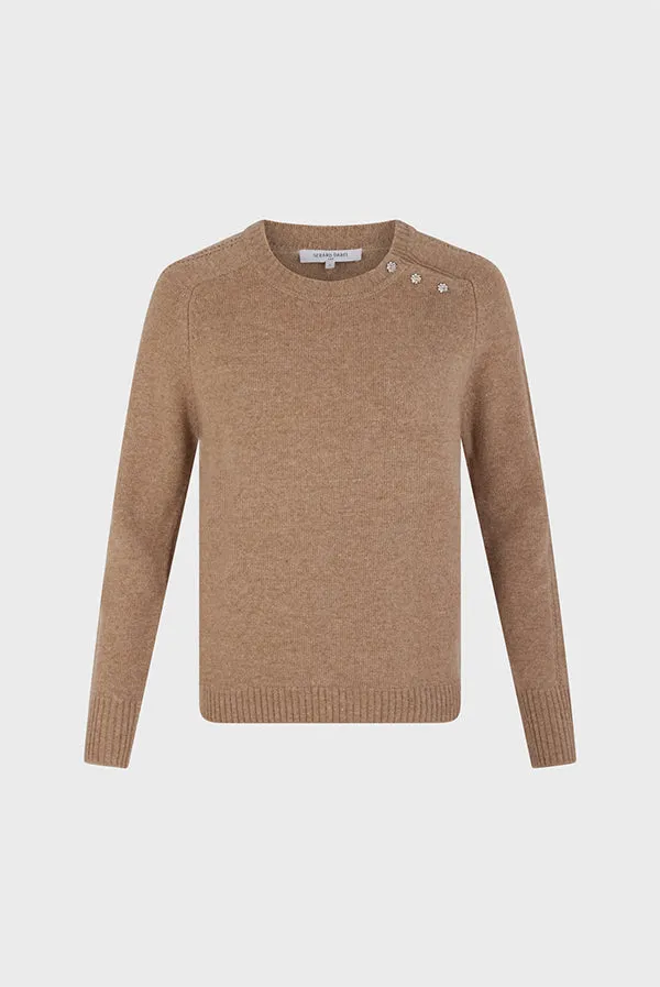 Gerard Darel JOLENE WOOL RHINESTONE SWEATER