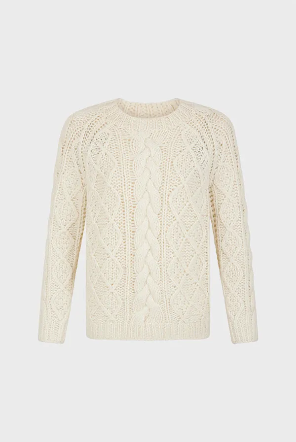 Gerard Darel JORDANA WHITE TWISTED SWEATER