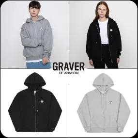 GRAVER  |[GRAVER]★CLOUD SMILE EMBROIDERY HOODIE ZIP-UP