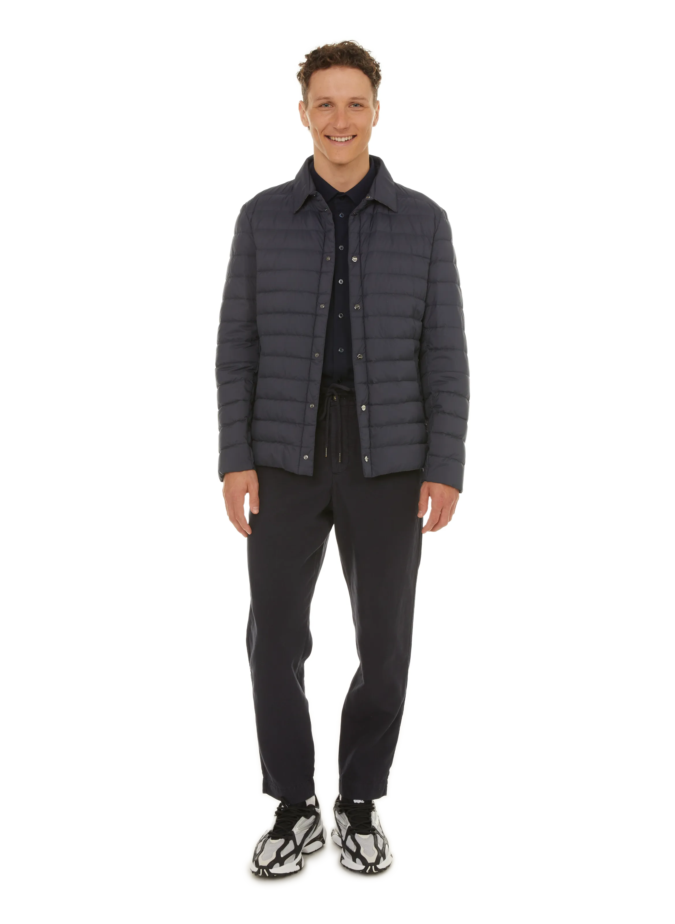 HERNO  Quilted jacket - Blue