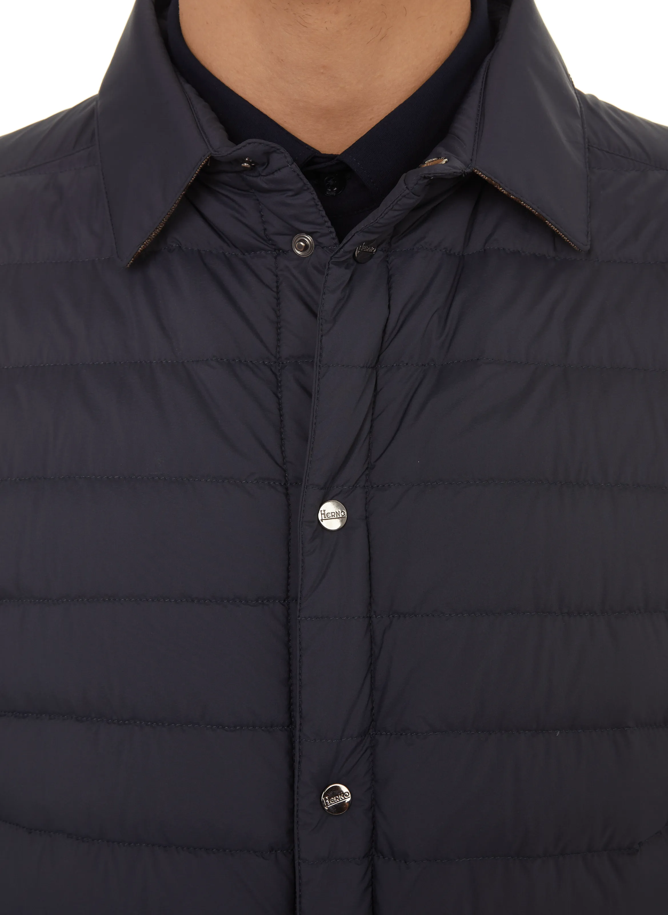 HERNO  Quilted jacket - Blue