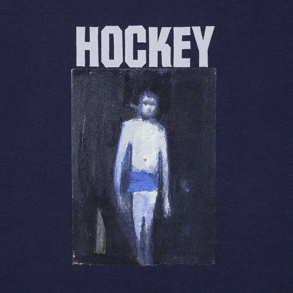 Hockey 50% Of Anxiety Tee Navy