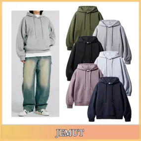 Jemut  |Unisex Street Style Cotton Logo Hoodies