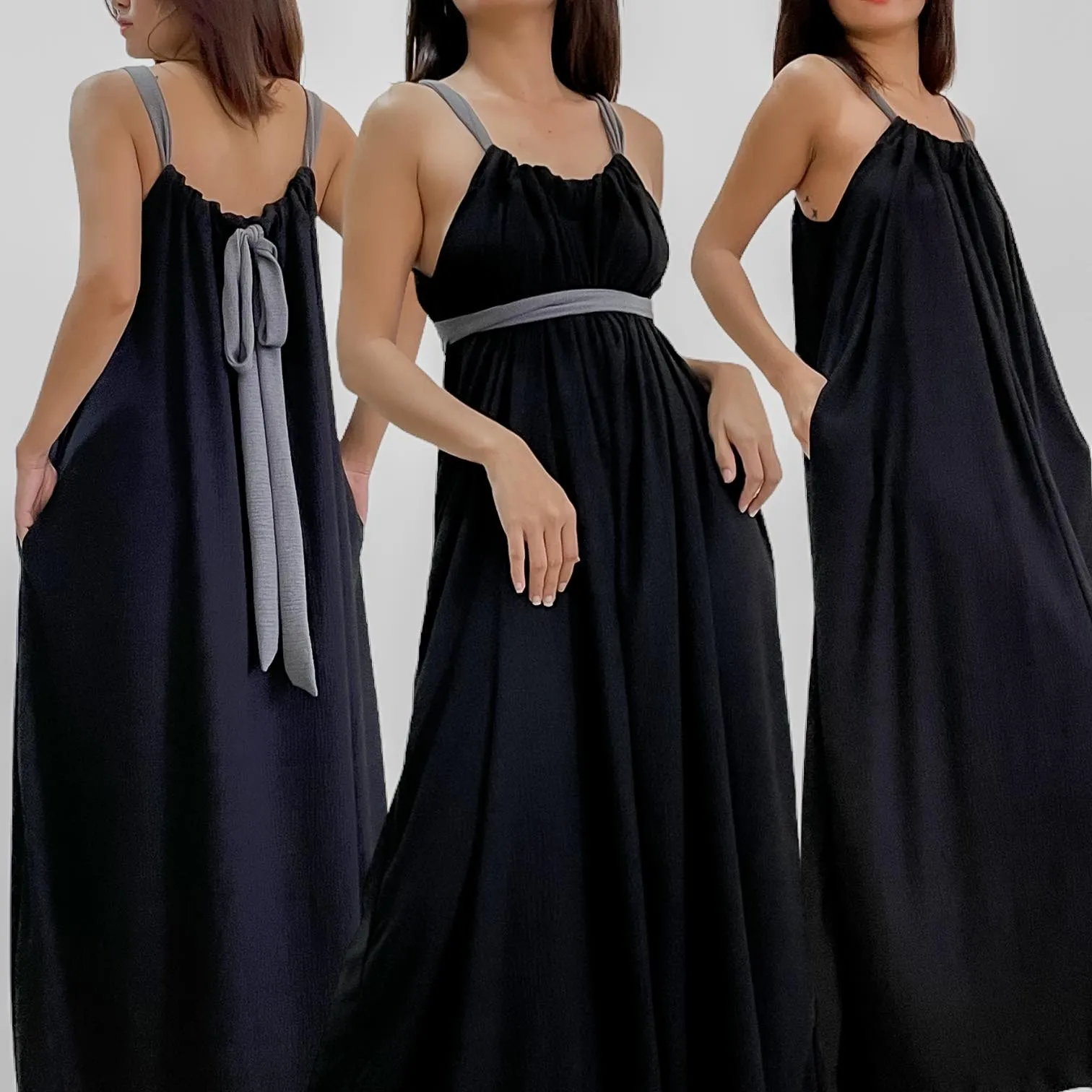 JULIA Textured  Knit Multiway Maxi Dress