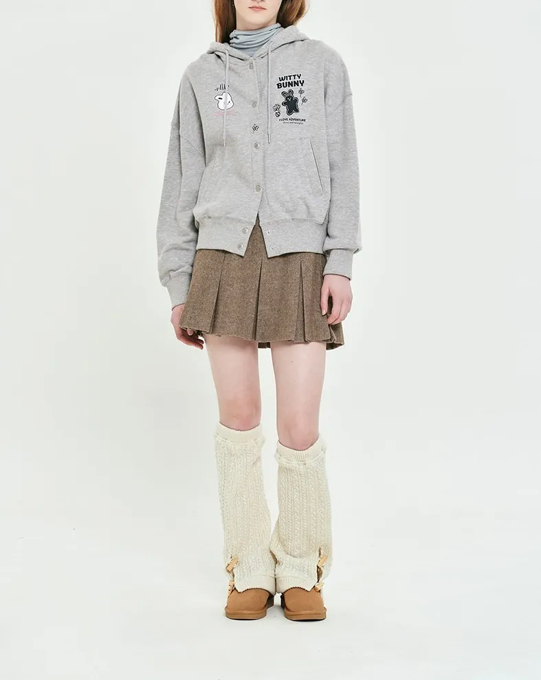 KIRSH  |[ KIRSH ]★WITTY BUNNY BUTTON HOODIE ZIP UP