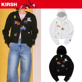 KIRSH  |Street Style Collaboration Logo Hoodies & Sweatshirts