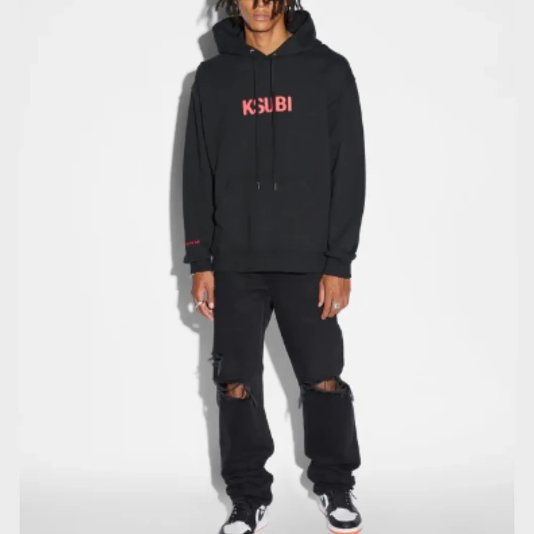 KSUBI  |Unisex Street Style Long Sleeves Cotton Logo Hoodies