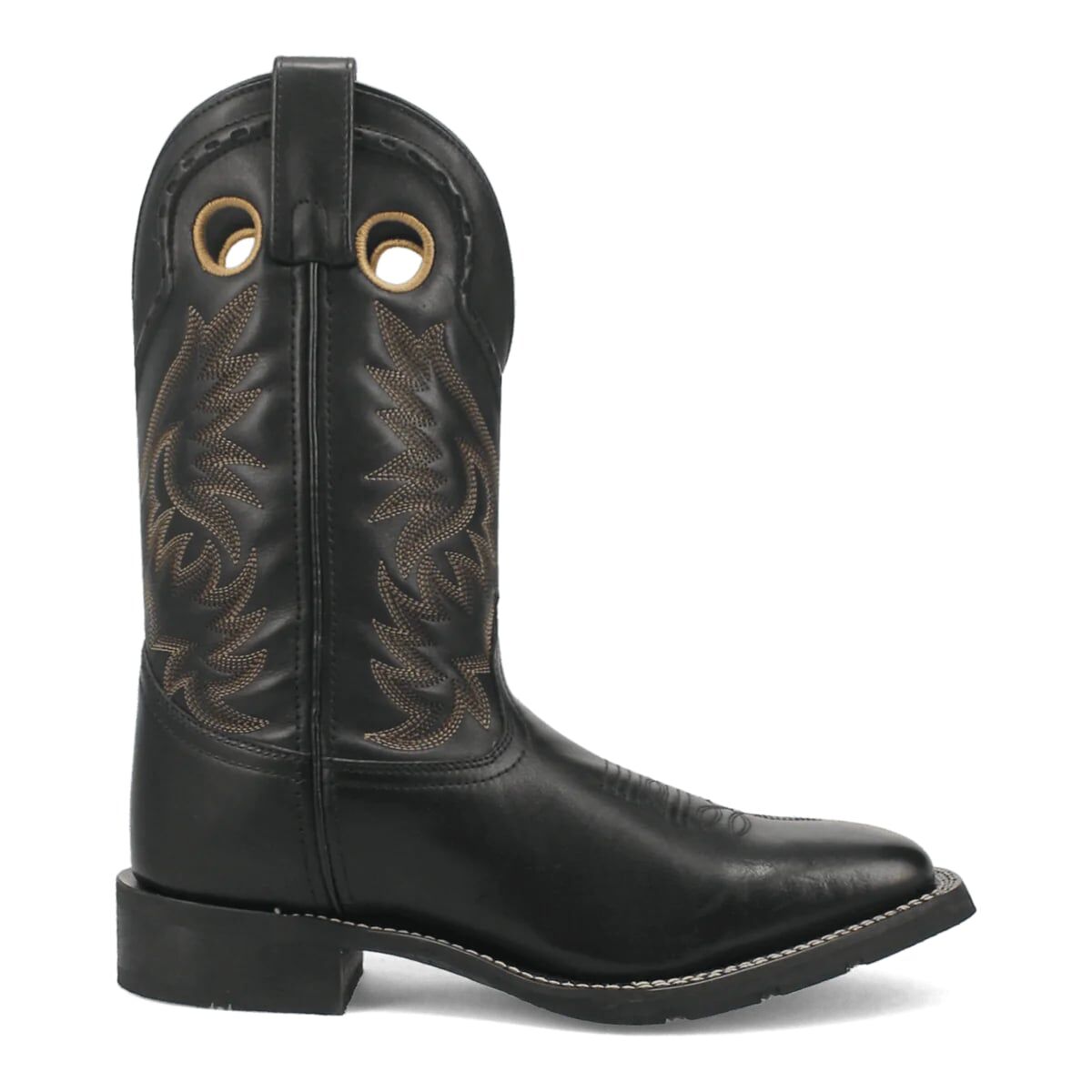 Laredo Men's Kane Square Toe Western Boot in Black