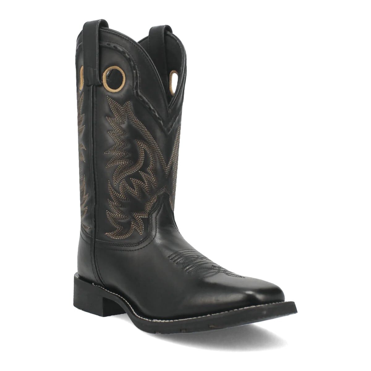 Laredo Men's Kane Square Toe Western Boot in Black