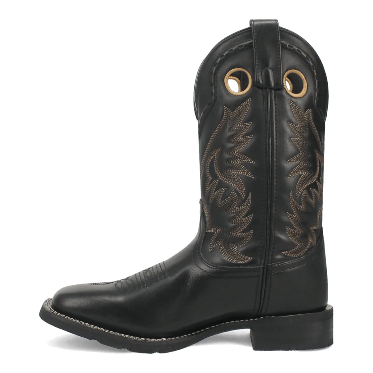 Laredo Men's Kane Square Toe Western Boot in Black