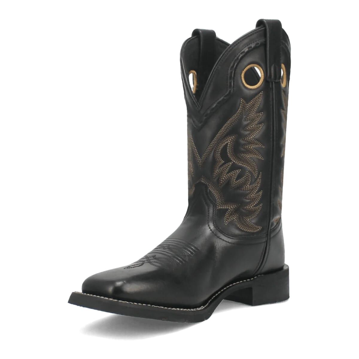 Laredo Men's Kane Square Toe Western Boot in Black