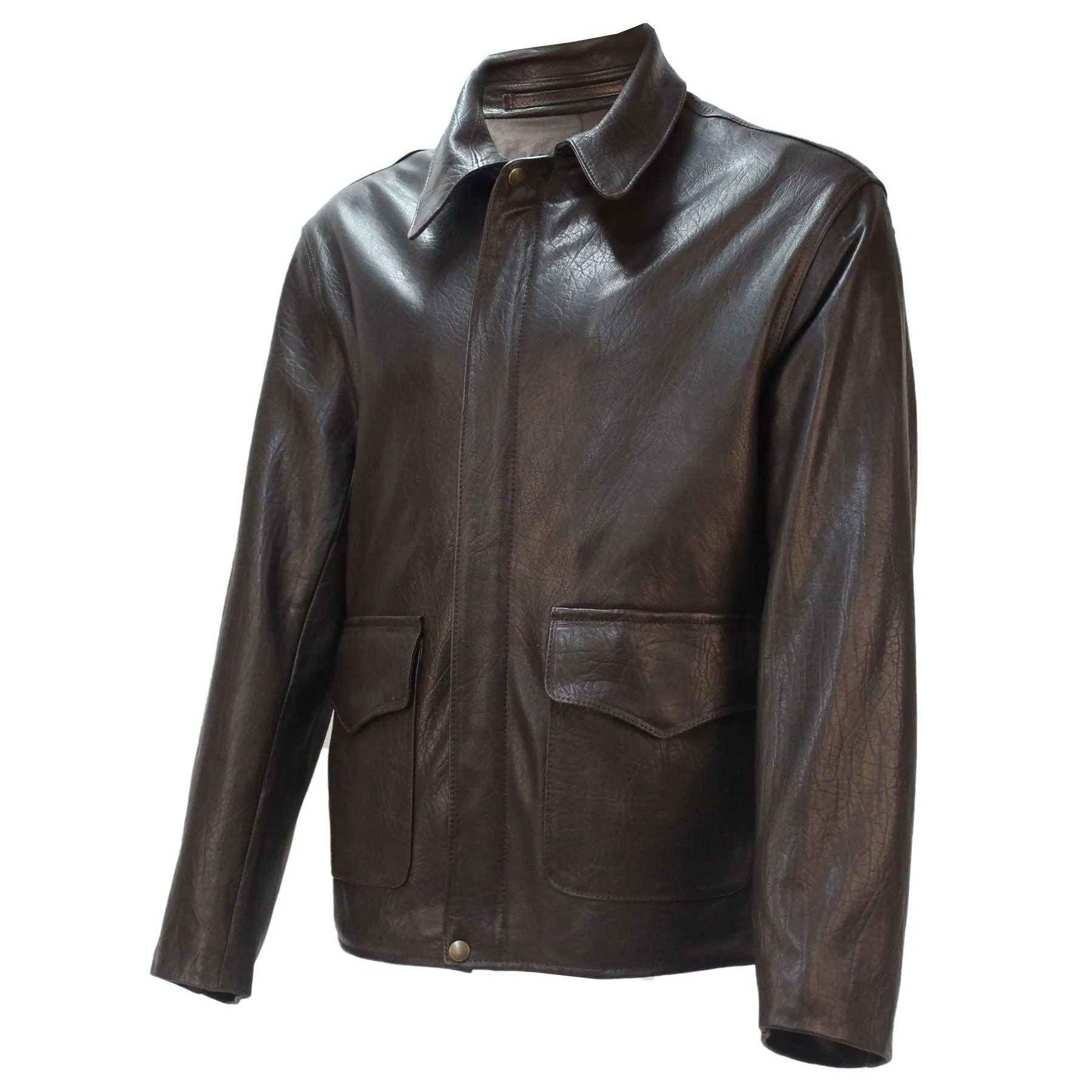 Last Crusade/Crystal Skull Jacket in Washed Lambskin