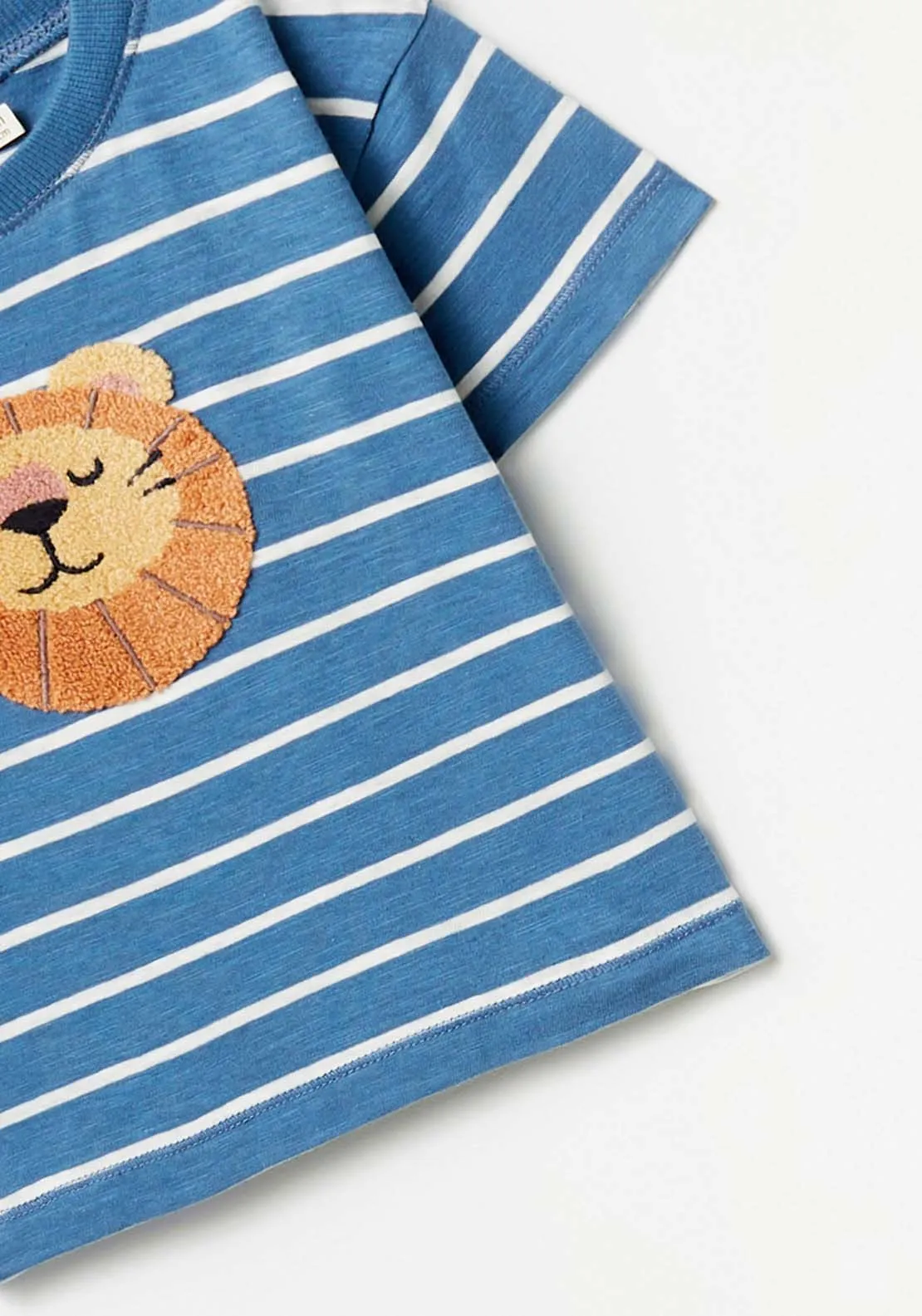 Lion Strip T-Shirt - Navy / Blue