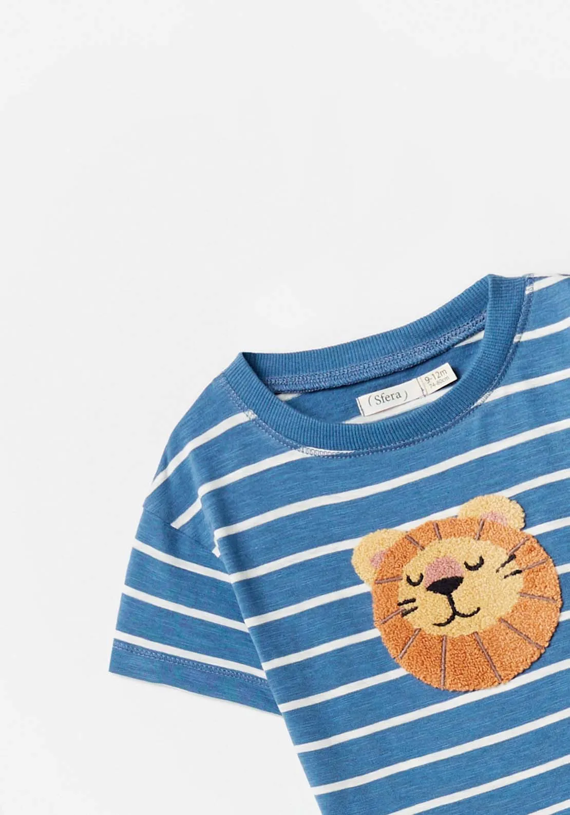 Lion Strip T-Shirt - Navy / Blue