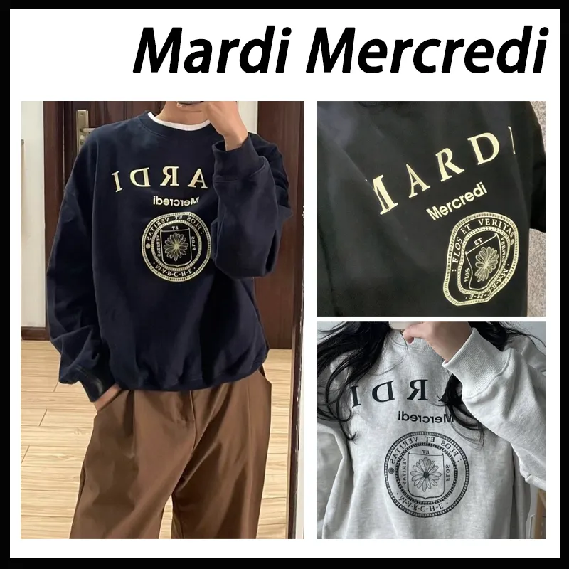 Mardi Mercredi  |Unisex Street Style Cotton Logo