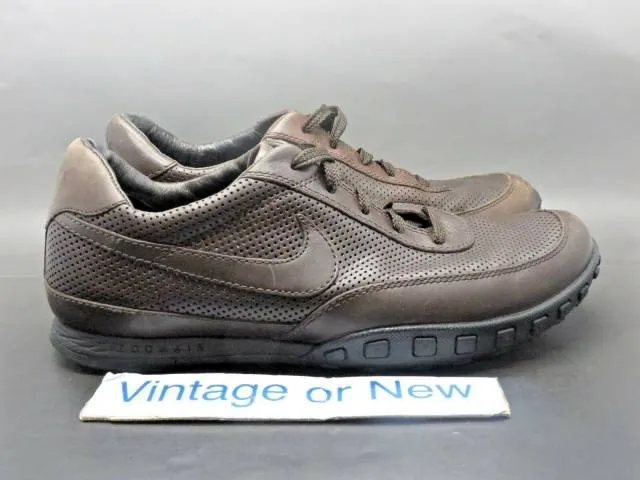 Men's nike waffle racer iii dark cinder black brown running shoes 2008 sz 7.5