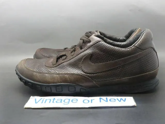 Men's nike waffle racer iii dark cinder black brown running shoes 2008 sz 7.5