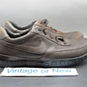 Men's nike waffle racer iii dark cinder black brown running shoes 2008 sz 7.5