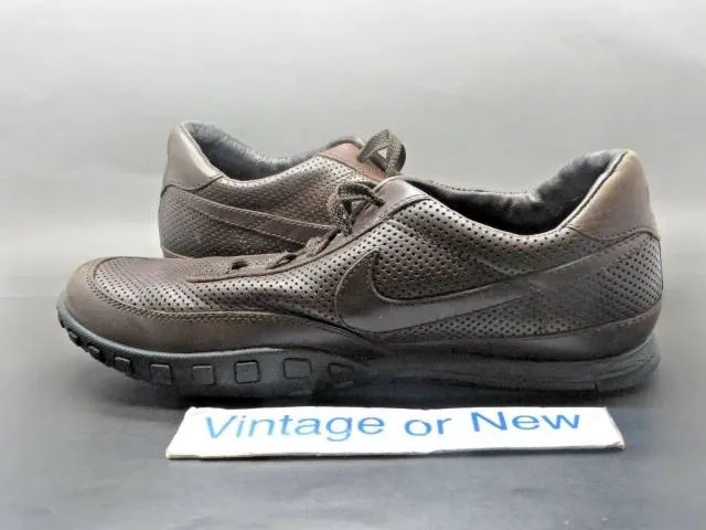 Men's nike waffle racer iii dark cinder black brown running shoes 2008 sz 7.5