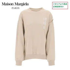 MM6 Maison Margiela  |Crew Neck Long Sleeves Plain Cotton Hoodies & Sweatshirts