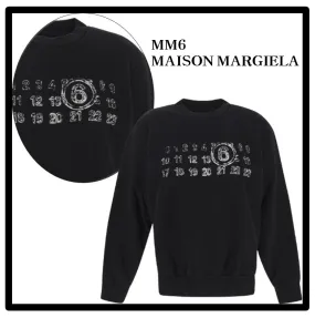 MM6 Maison Margiela  |Street Style Logo Hoodies & Sweatshirts