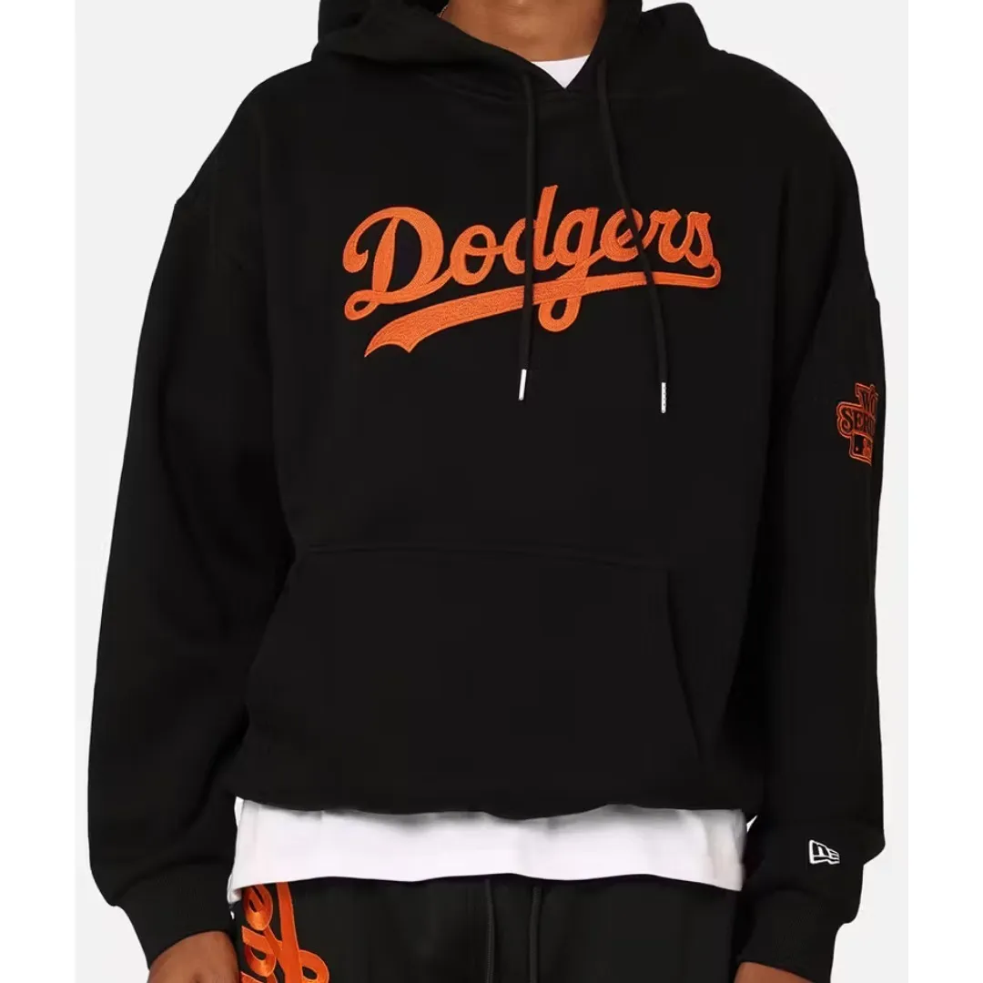 New Era  |Street Style Long Sleeves Cotton Logo Hoodies