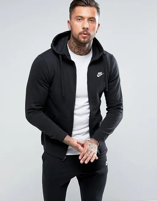 Nike  |Street Style Long Sleeves Plain Logo Hoodies