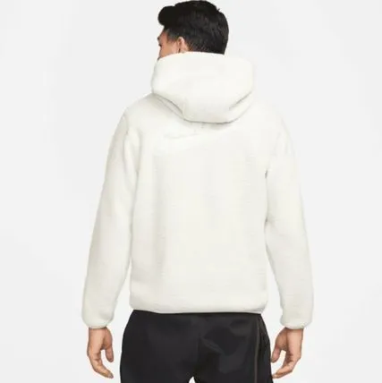 Nike  |Unisex Street Style Shearling Logo Hoodies & Sweatshirts