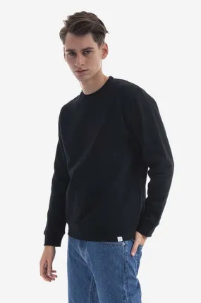 Norse Projects cotton sweatshirt Vagn Classic Crew men's black color