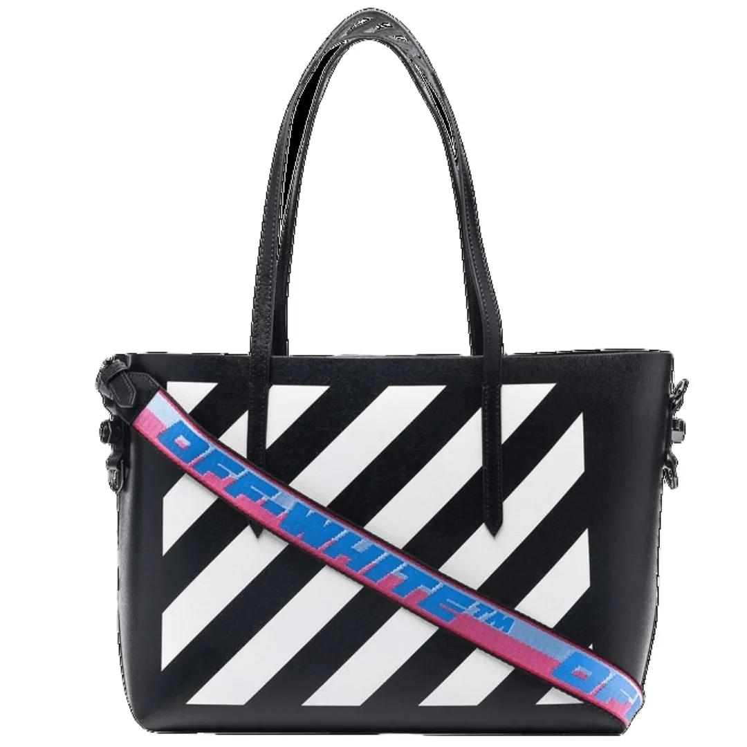 Off White Binder Black Tote Bag