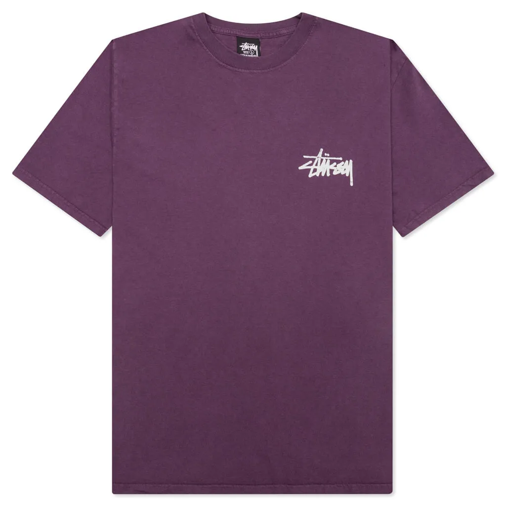 Old Phone Pigment Dyed Tee - Purple