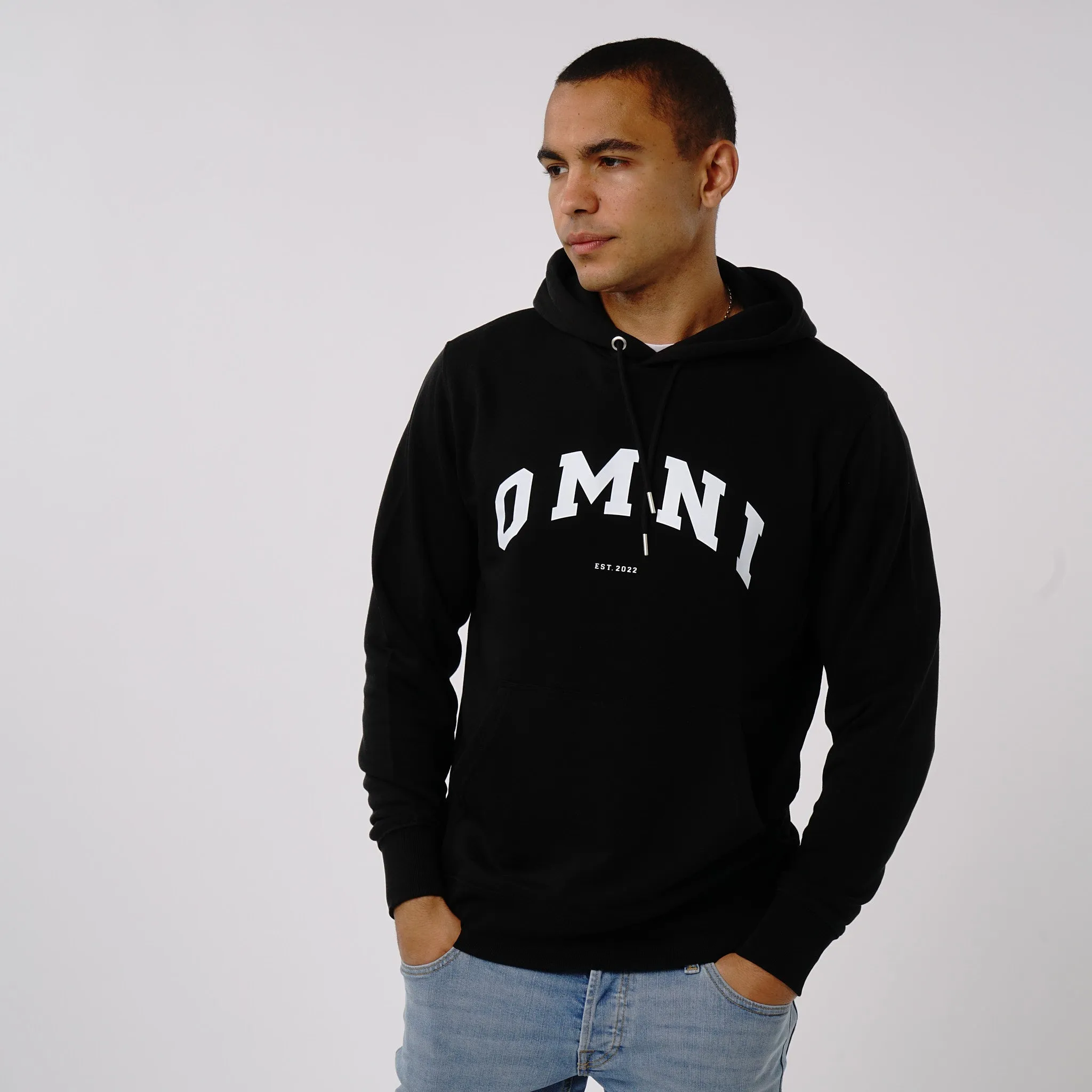 Omnitau Men's Prepster Organic Cotton Hoodie - Black