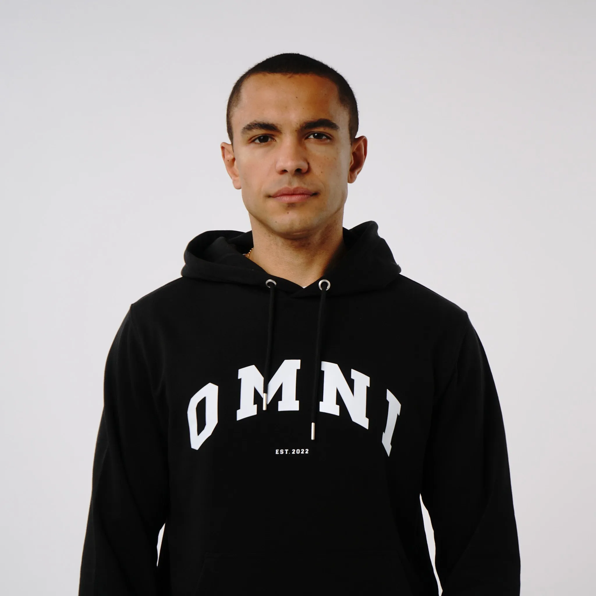 Omnitau Men's Prepster Organic Cotton Hoodie - Black