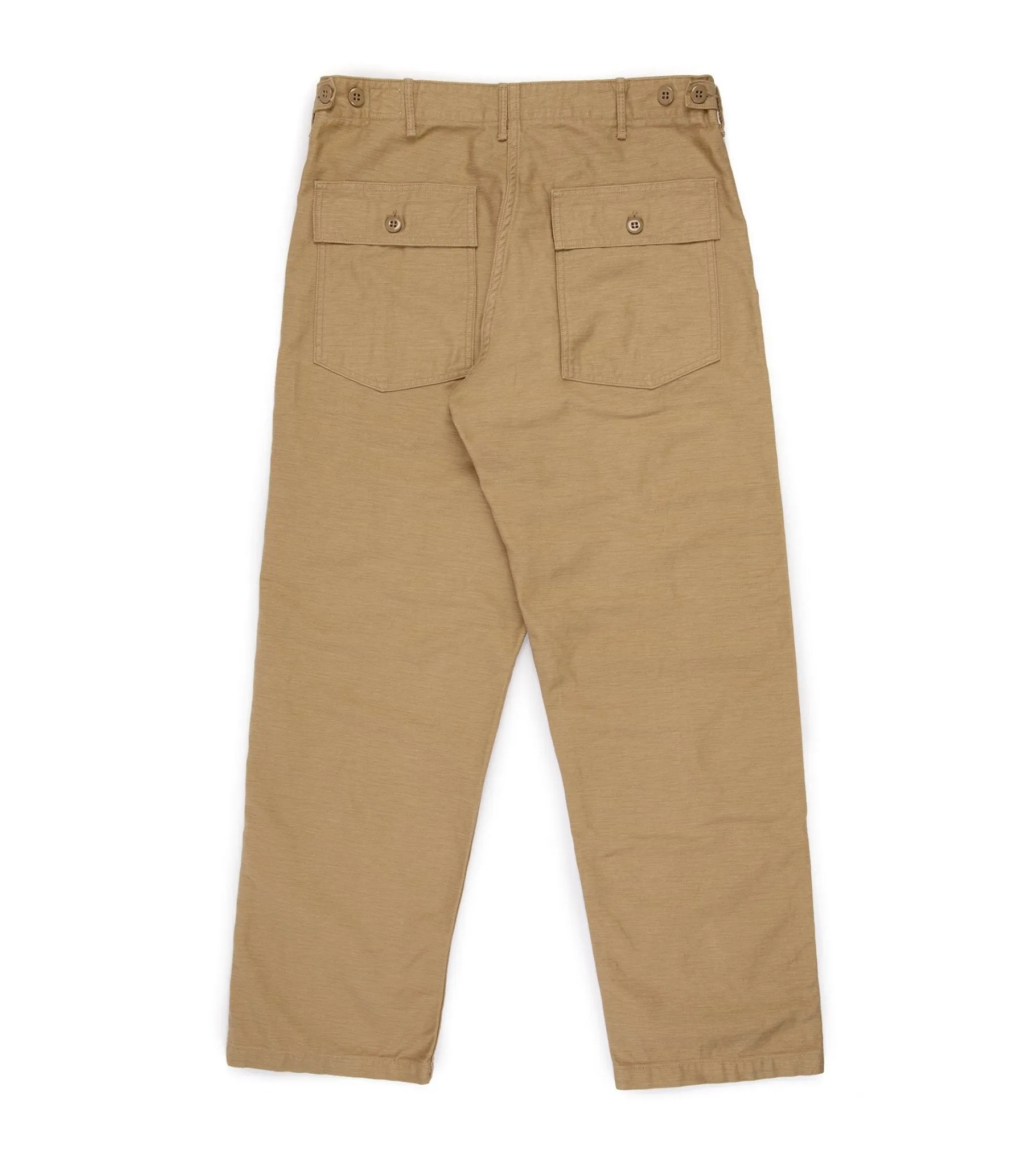 OrSlow Regular Fit Cotton Fatigue Pants: Khaki