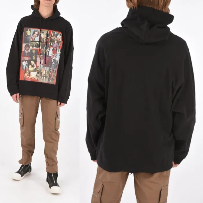 RAF SIMONS  |Street Style Long Sleeves Cotton Designers Hoodies