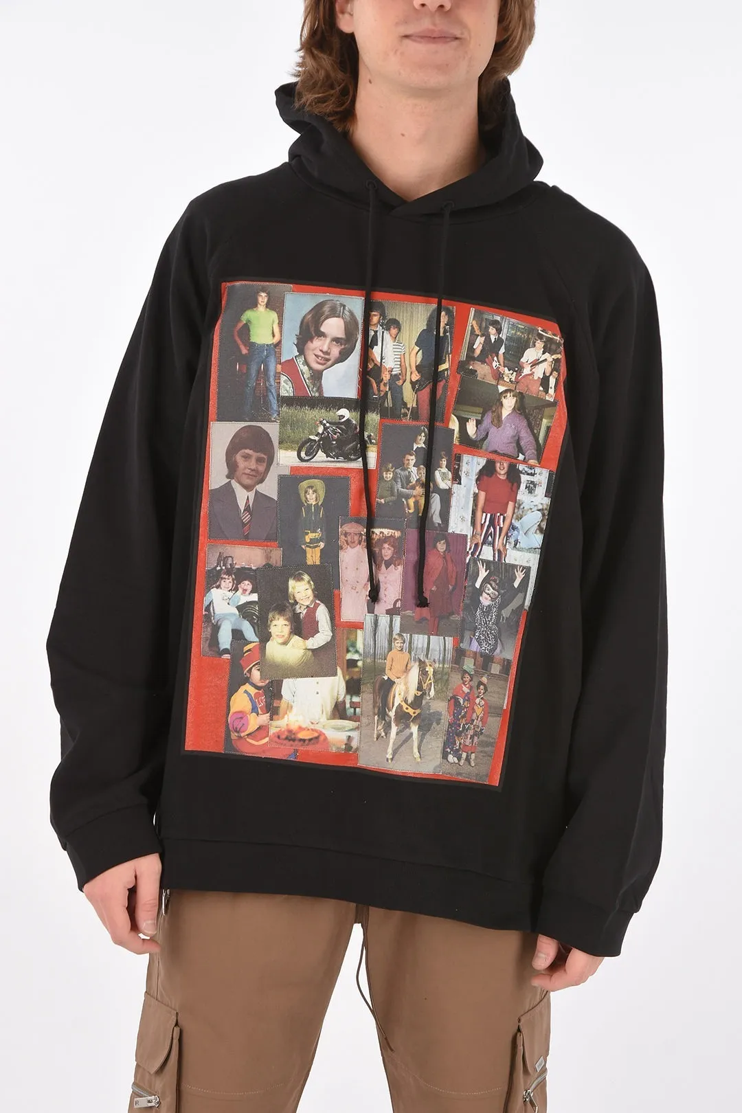 RAF SIMONS  |Street Style Long Sleeves Cotton Designers Hoodies