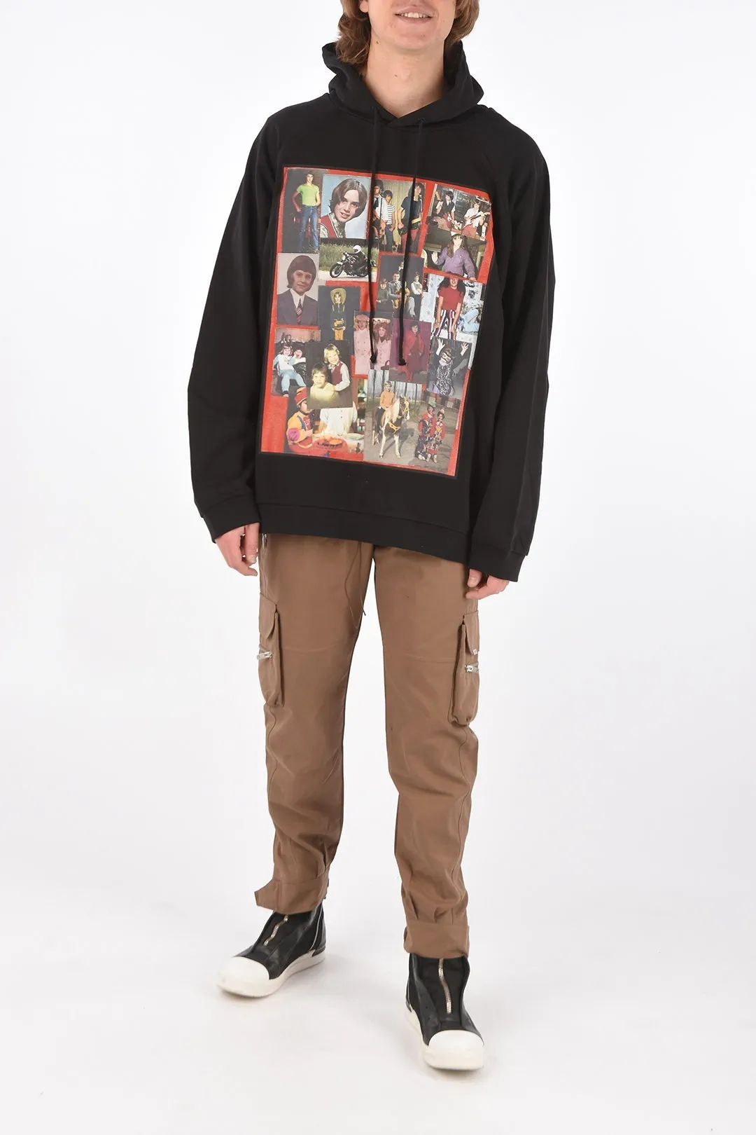 RAF SIMONS  |Street Style Long Sleeves Cotton Designers Hoodies