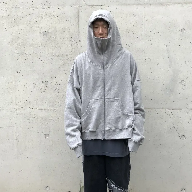 RASHOMONG  |Unisex Street Style Plain Cotton Oversized Hoodies