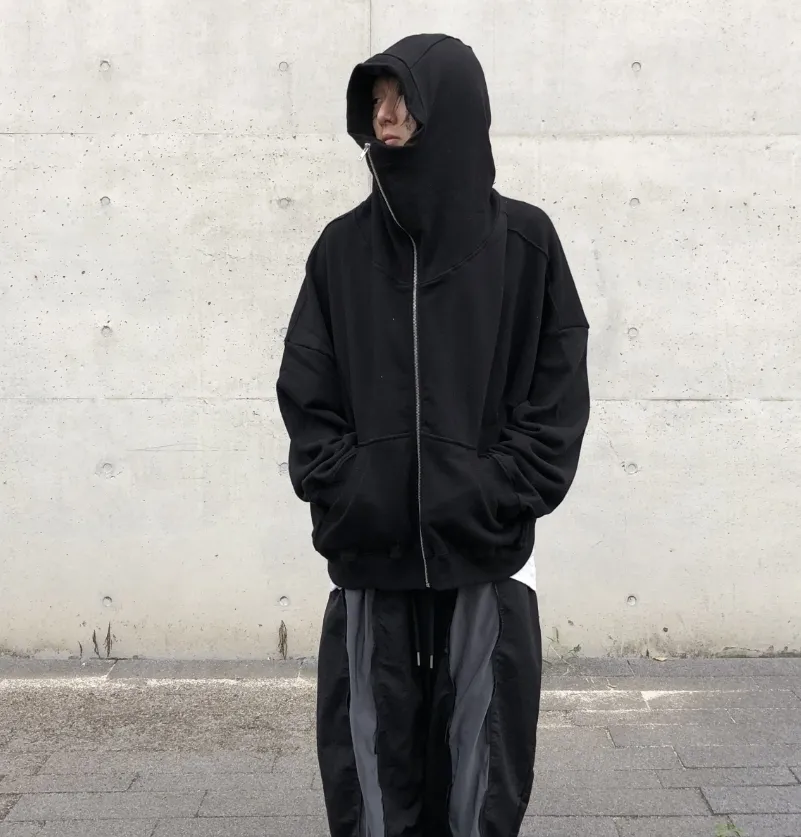 RASHOMONG  |Unisex Street Style Plain Cotton Oversized Hoodies