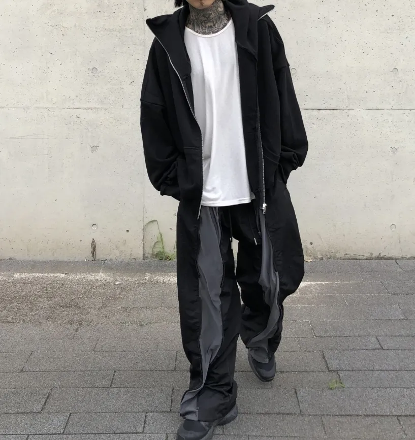 RASHOMONG  |Unisex Street Style Plain Cotton Oversized Hoodies