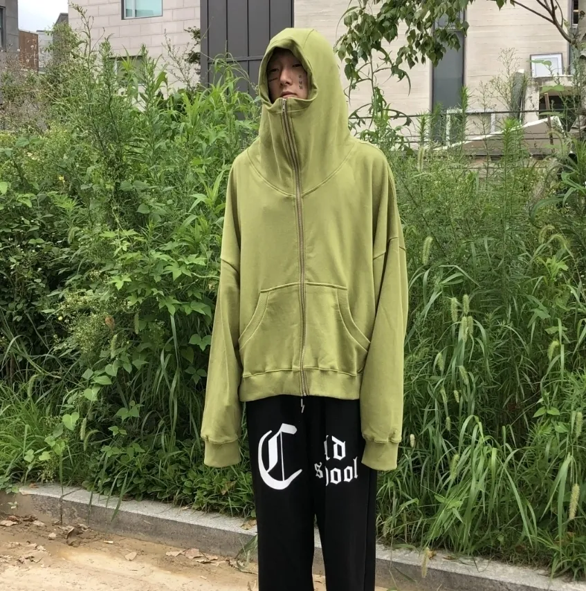 RASHOMONG  |Unisex Street Style Plain Cotton Oversized Hoodies