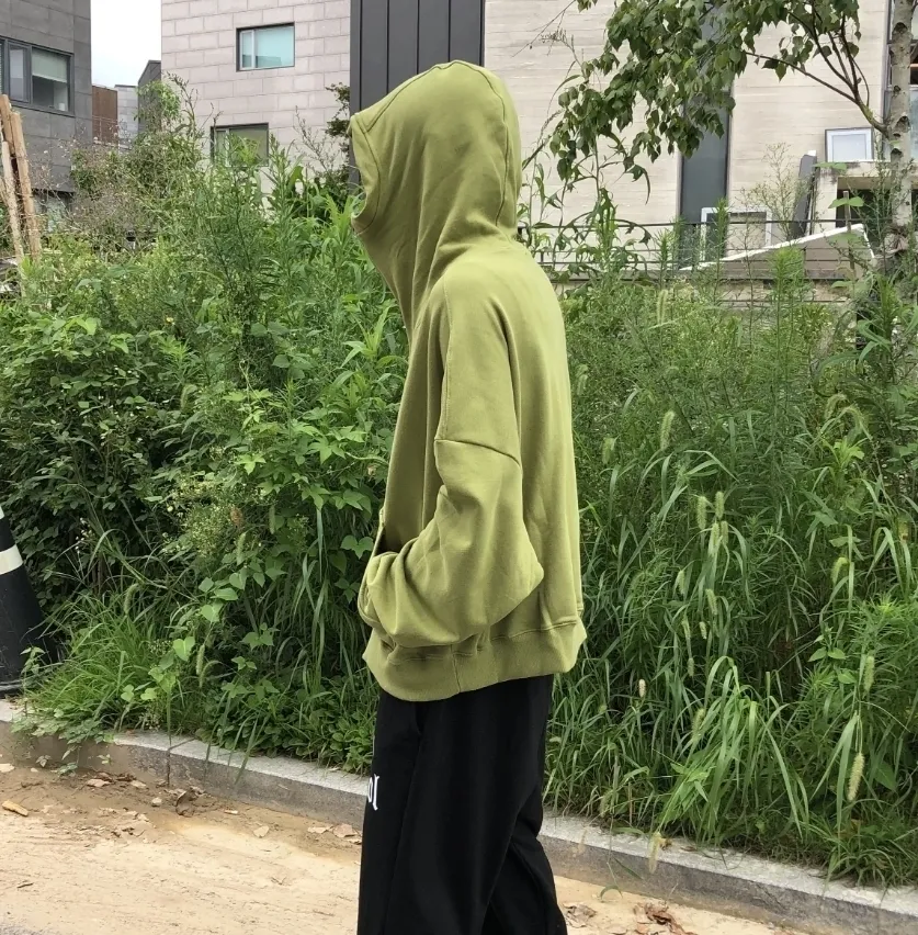 RASHOMONG  |Unisex Street Style Plain Cotton Oversized Hoodies