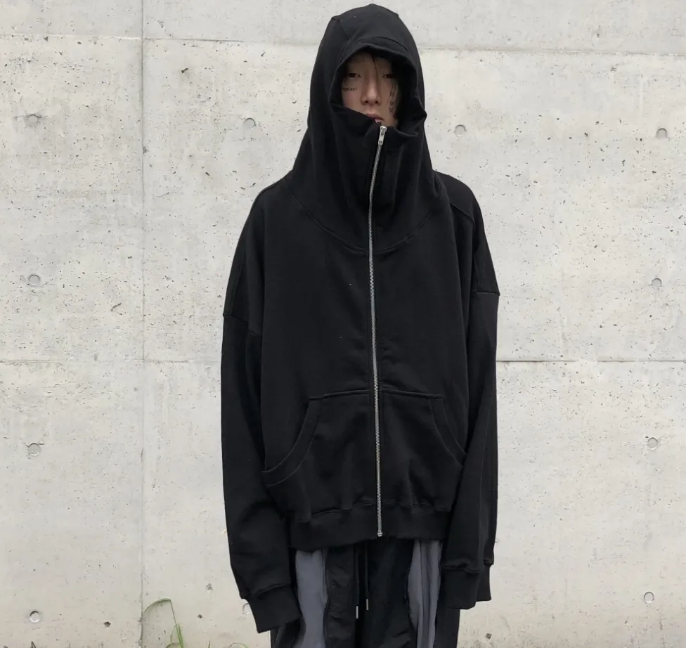 RASHOMONG  |Unisex Street Style Plain Cotton Oversized Hoodies