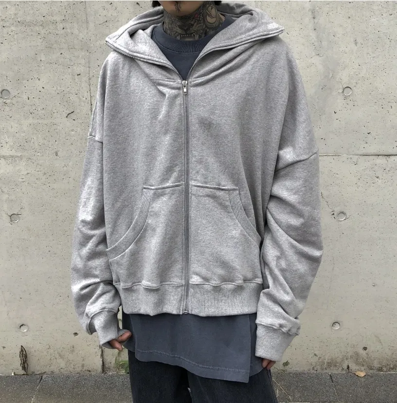 RASHOMONG  |Unisex Street Style Plain Cotton Oversized Hoodies