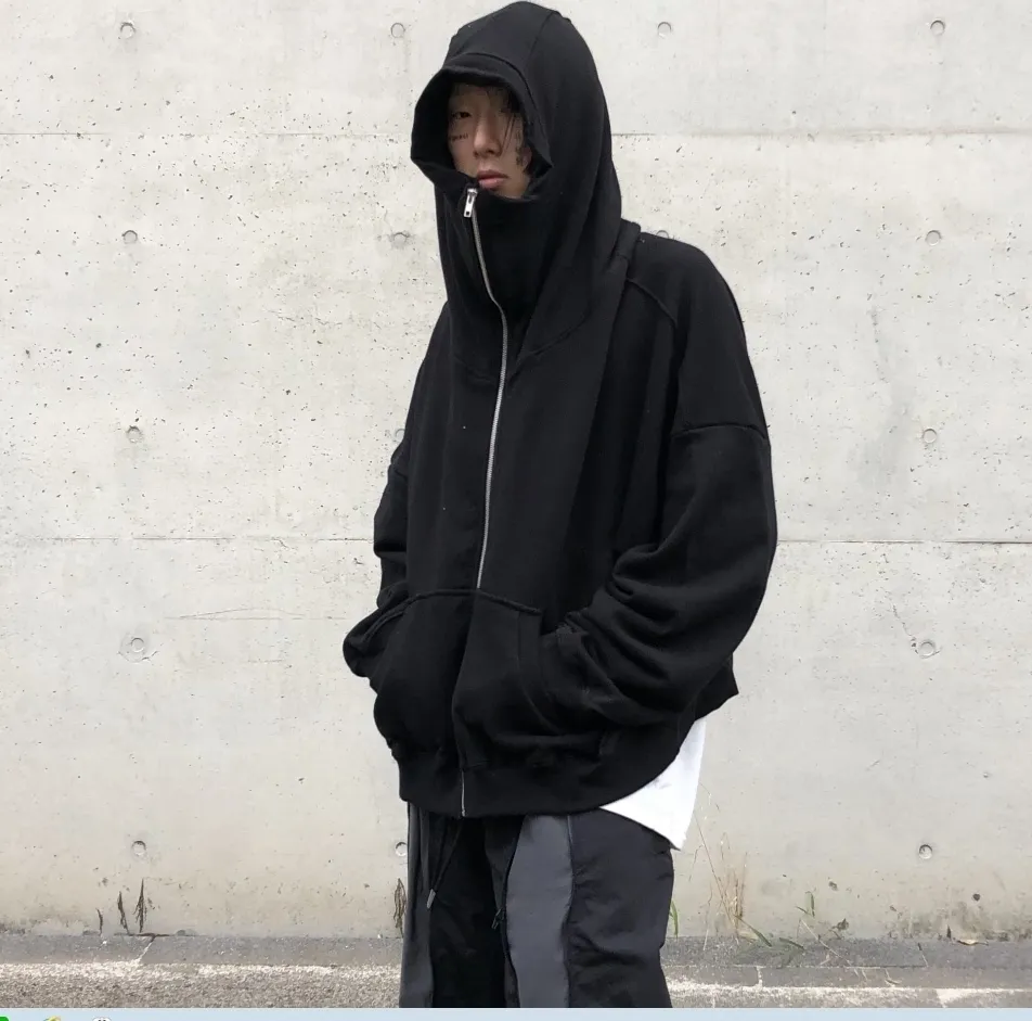 RASHOMONG  |Unisex Street Style Plain Cotton Oversized Hoodies